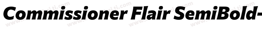 Commissioner Flair SemiBold字体转换